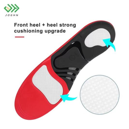 JOGHN Hard High Arche Athletic Pu Gel Support Insoles for Men Custom Shoe Insoles Flat Foot Men Flat Foot Orthopedic Insoles